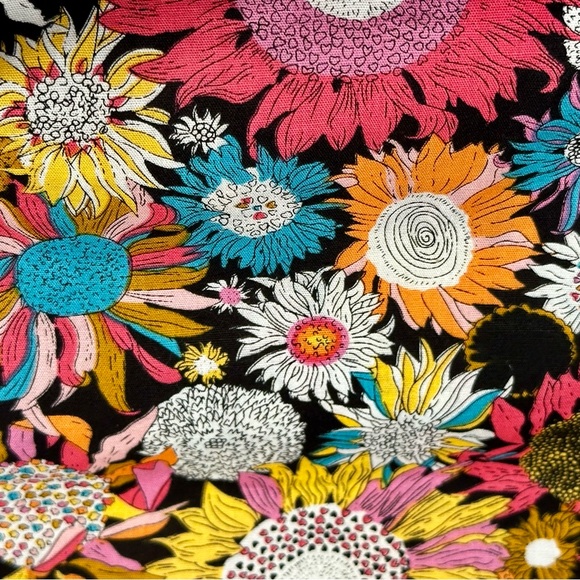 Tunevuse Mens Sz XL Vibrant Floral Button Down Shirt Regular Fit Happy Hipster - Picture 9 of 12